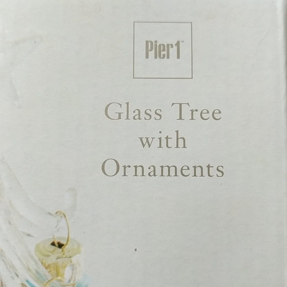 Pier 1 Holiday Nib Mini 6 Glass Christmas Tree Poshmark